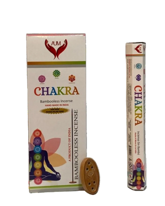AUM Chakra Bambooless Incense – 90 Sticks with Holder