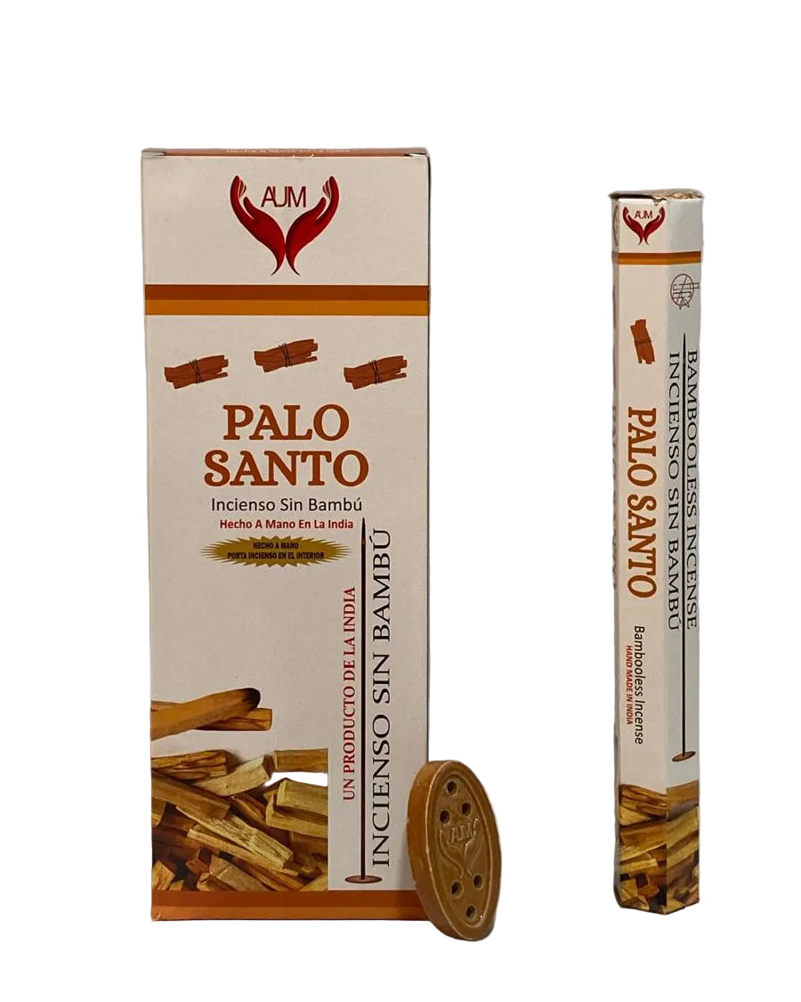 AUM Palo Santo Bambooless Incense – 90 Sticks with Holder