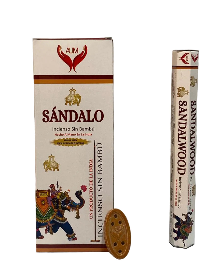 AUM Sandalo Bambooless Incense – 90 Sticks with Holder