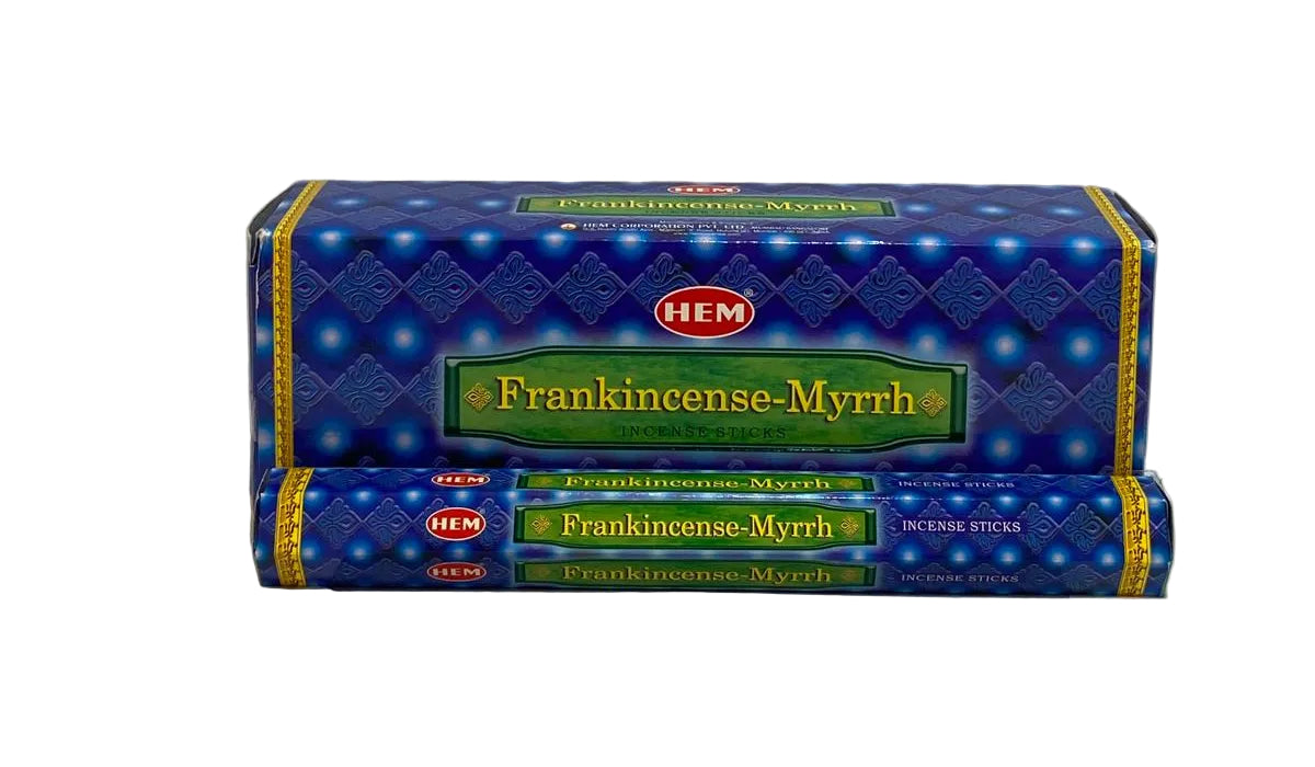 HEM Frankincense Myrrh Incense – 6 Tubes of 20