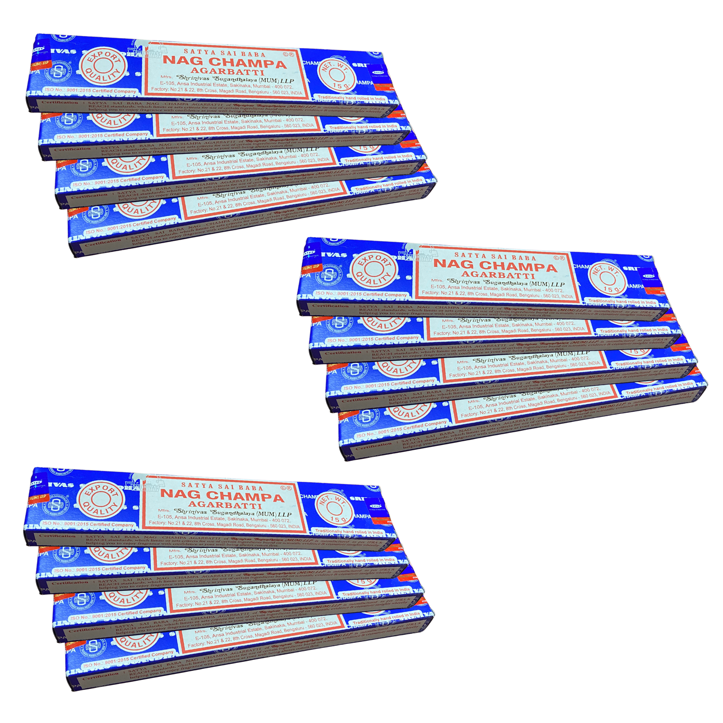 Satya Nag Champa Incense Sticks 12 packs of 15 grams