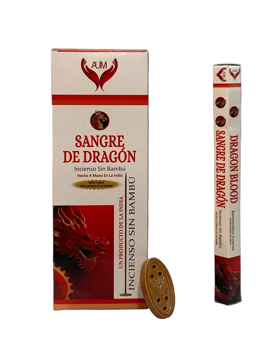 AUM Sangre De Dragon Bambooless Incense – 90 Sticks with Holder