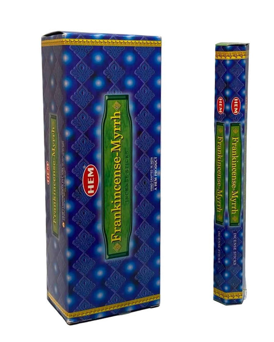 HEM Frankincense Myrrh Incense – 120 Sticks (6 Tubes of 20)