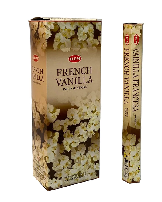 HEM French Vanilla Incense – 120 Sticks (6 Tubes of 20)
