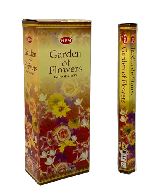 HEM Garden of Flowers Incense – 120 Sticks (6 Tubes of 20)