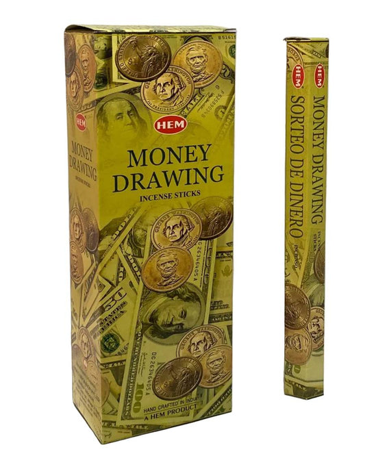 HEM Money Drawing Incense – 120 Sticks (6 Tubes of 20)