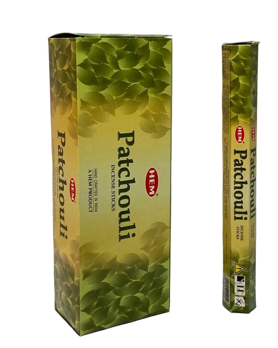 HEM Patchouli Incense – 120 Sticks (6 Tubes of 20)