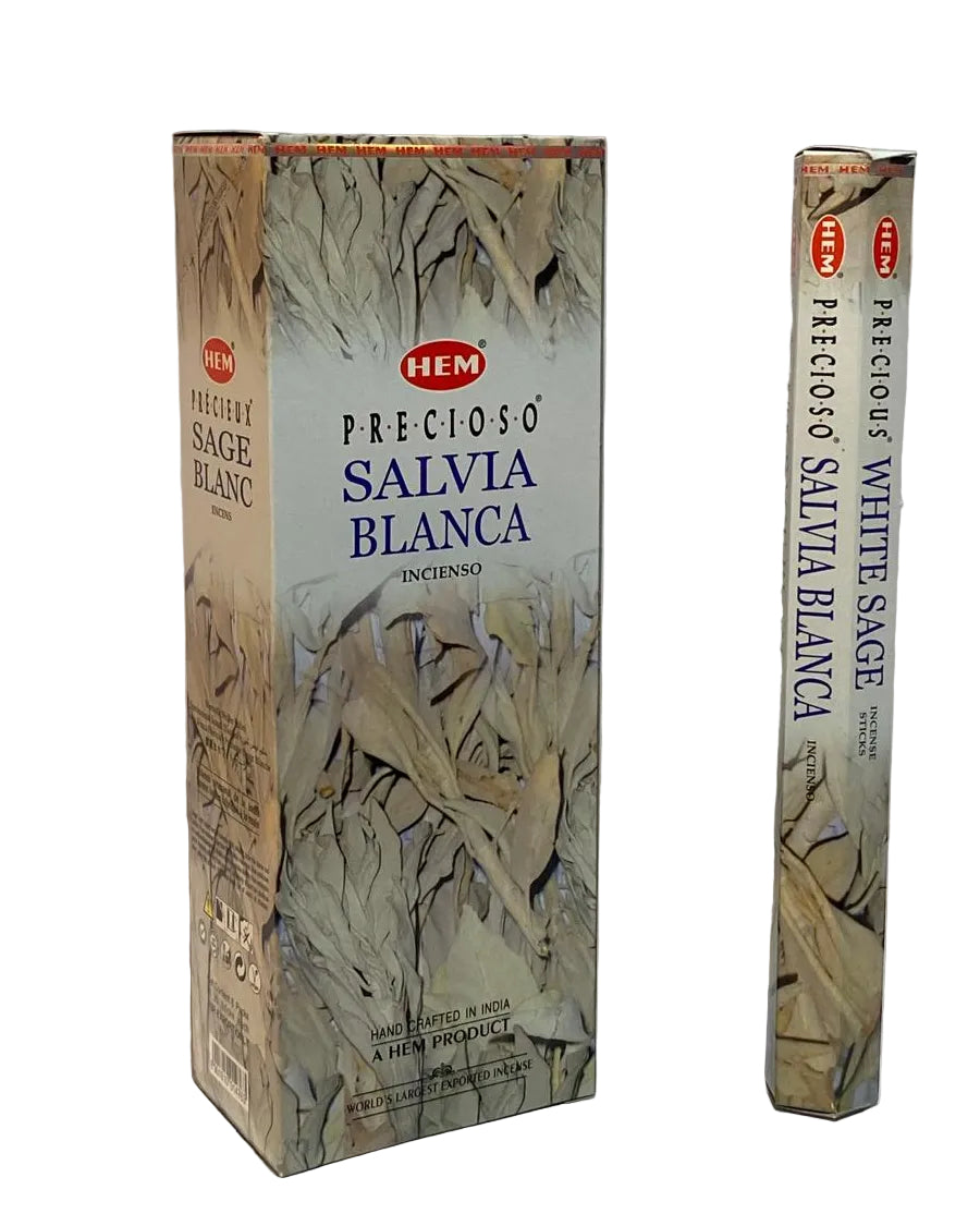HEM Precioso Salvia Blanca Incense – 120 Sticks (6 Tubes of 20)