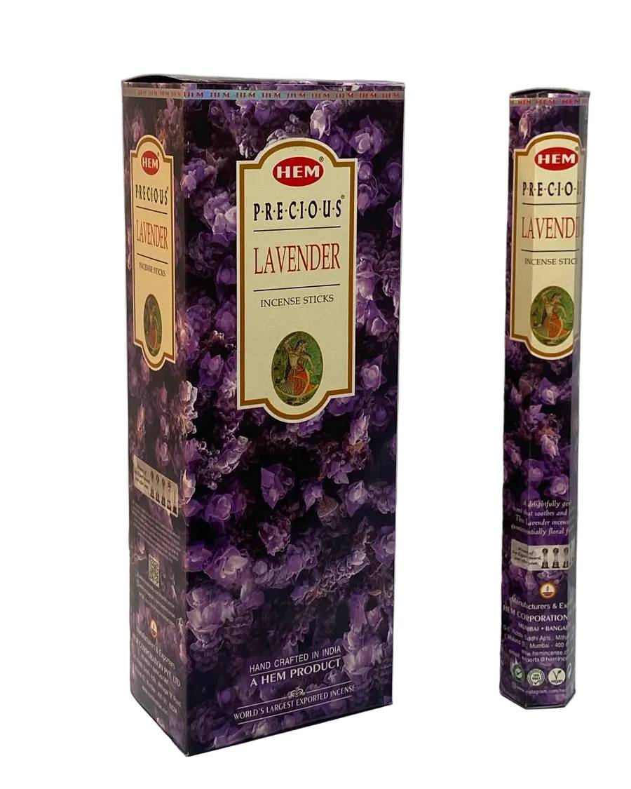 HEM Precious Lavender Incense – 120 Sticks (6 Tubes of 20)