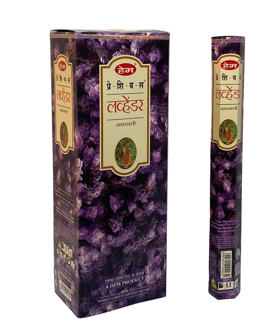 HEM Precious Lavender Incense – 6 Tubes of 20