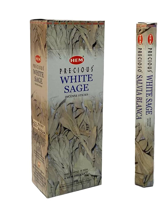 HEM Precious White Sage Incense – 120 Sticks (6 Tubes of 20)